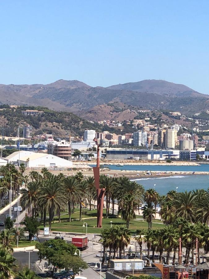 מאלגה Atico Mirador Paseo Antonio Banderas Primera Linea De Playa Y Piscina מראה חיצוני תמונה